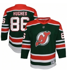 Youth New Jersey Devils #86 Jack Hughes Green 2020-21 Special Edition Replica Player Jersey