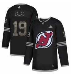 Men's Adidas New Jersey Devils #19 Travis Zajac Black Authentic Classic Stitched NHL Jersey