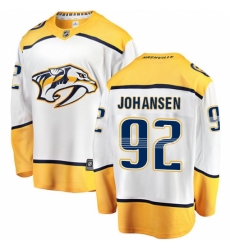 Men's Nashville Predators #92 Ryan Johansen Fanatics Branded White Away Breakaway NHL Jersey
