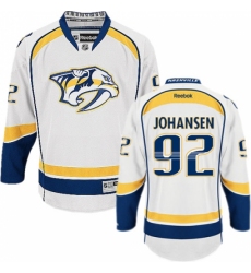 Men's Reebok Nashville Predators #92 Ryan Johansen Authentic White Away NHL Jersey