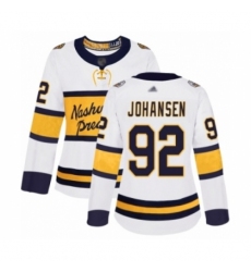 Women's Nashville Predators #92 Ryan Johansen Authentic White 2020 Winter Classic Hockey Jersey