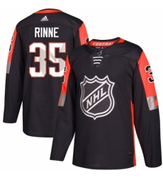 Men's Adidas Nashville Predators #35 Pekka Rinne Authentic Black 2018 All-Star Central Division NHL Jersey