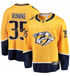 Men's Nashville Predators #35 Pekka Rinne Fanatics Branded Gold Home Breakaway NHL Jersey
