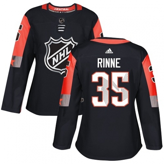 Women's Adidas Nashville Predators #35 Pekka Rinne Authentic Black 2018 All-Star Central Division NHL Jersey Women's Adidas Nashville Predators #35 Pekka Rinne Authentic Black 2018 All-Star Central Division NHL Jersey