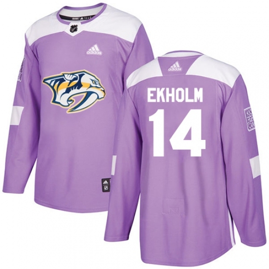 Youth Adidas Nashville Predators #14 Mattias Ekholm Authentic Purple Fights Cancer Practice NHL Jersey Youth Adidas Nashville Predators #14 Mattias Ekholm Authentic Purple Fights Cancer Practice NHL Jersey