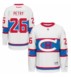 Men's Reebok Montreal Canadiens #26 Jeff Petry Premier White 2016 Winter Classic NHL Jersey