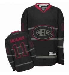 Men's Reebok Montreal Canadiens #11 Brendan Gallagher Authentic Black Ice NHL Jersey
