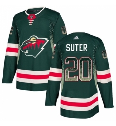 Men's Adidas Minnesota Wild #20 Ryan Suter Authentic Green Drift Fashion NHL Jersey