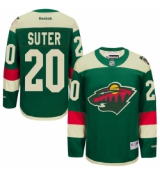 Men's Reebok Minnesota Wild #20 Ryan Suter Authentic Green 2016 Stadium Series NHL Jersey