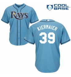 Men's Majestic Tampa Bay Rays #39 Kevin Kiermaier Replica Light Blue Alternate 2 Cool Base MLB Jersey