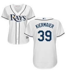 Women's Majestic Tampa Bay Rays #39 Kevin Kiermaier Authentic White Home Cool Base MLB Jersey