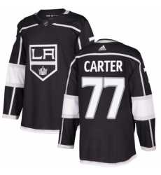 Men's Adidas Los Angeles Kings #77 Jeff Carter Authentic Black Home NHL Jersey