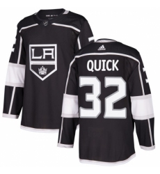 Men's Adidas Los Angeles Kings #32 Jonathan Quick Authentic Black Home NHL Jersey