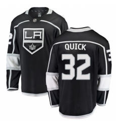 Men's Los Angeles Kings #32 Jonathan Quick Authentic Black Home Fanatics Branded Breakaway NHL Jersey