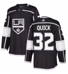 Youth Adidas Los Angeles Kings #32 Jonathan Quick Authentic Black Home NHL Jersey