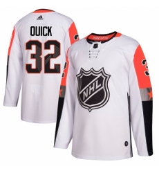Youth Adidas Los Angeles Kings #32 Jonathan Quick Authentic White 2018 All-Star Pacific Division NHL Jersey