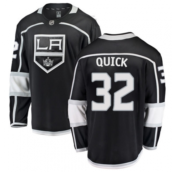 Youth Los Angeles Kings #32 Jonathan Quick Authentic Black Home Fanatics Branded Breakaway NHL Jersey Youth Los Angeles Kings #32 Jonathan Quick Authentic Black Home Fanatics Branded Breakaway NHL Jersey
