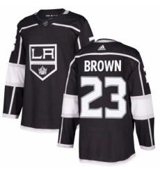 Men's Adidas Los Angeles Kings #23 Dustin Brown Authentic Black Home NHL Jersey