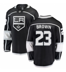 Men's Los Angeles Kings #23 Dustin Brown Authentic Black Home Fanatics Branded Breakaway NHL Jersey