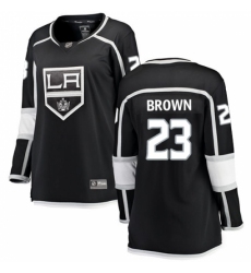 Women's Los Angeles Kings #23 Dustin Brown Authentic Black Home Fanatics Branded Breakaway NHL Jersey