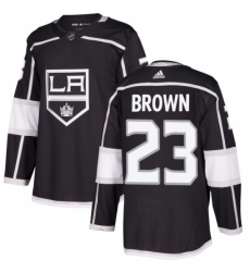 Youth Adidas Los Angeles Kings #23 Dustin Brown Authentic Black Home NHL Jersey