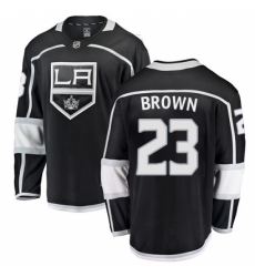 Youth Los Angeles Kings #23 Dustin Brown Authentic Black Home Fanatics Branded Breakaway NHL Jersey