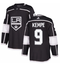 Men's Adidas Los Angeles Kings #9 Adrian Kempe Authentic Black Home NHL Jersey