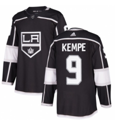 Youth Adidas Los Angeles Kings #9 Adrian Kempe Authentic Black Home NHL Jersey