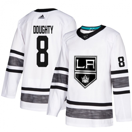 Men's Adidas Los Angeles Kings #8 Drew Doughty White 2019 All-Star Game Parley Authentic Stitched NHL Jersey Men's Adidas Los Angeles Kings #8 Drew Doughty White 2019 All-Star Game Parley Authentic Stitched NHL Jersey