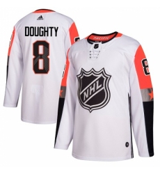 Youth Adidas Los Angeles Kings #8 Drew Doughty Authentic White 2018 All-Star Pacific Division NHL Jersey