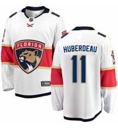 Men's Florida Panthers #11 Jonathan Huberdeau Fanatics Branded White Away Breakaway NHL Jersey