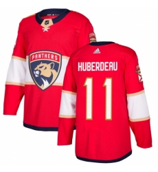 Youth Adidas Florida Panthers #11 Jonathan Huberdeau Authentic Red Home NHL Jersey