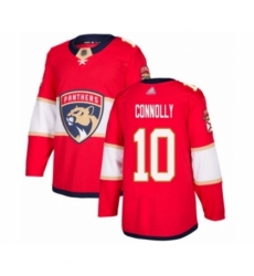Men's Florida Panthers #10 Brett Connolly Authentic Red Home Hockey Jersey