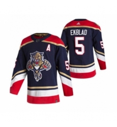 Men's Florida Panthers #5 Aaron Ekblad Black 2020-21 Reverse Retro Alternate Hockey Jersey