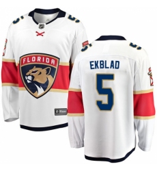 Men's Florida Panthers #5 Aaron Ekblad Fanatics Branded White Away Breakaway NHL Jersey