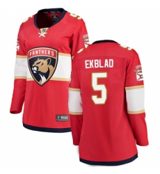 Women's Florida Panthers #5 Aaron Ekblad Fanatics Branded Red Home Breakaway NHL Jersey