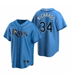 Men's Nike Tampa Bay Rays #34 Trevor Richards Light Blue Alternate Stitched Baseball Jersey