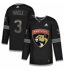 Men's Adidas Florida Panthers #3 Keith Yandle Black Authentic Classic Stitched NHL Jersey