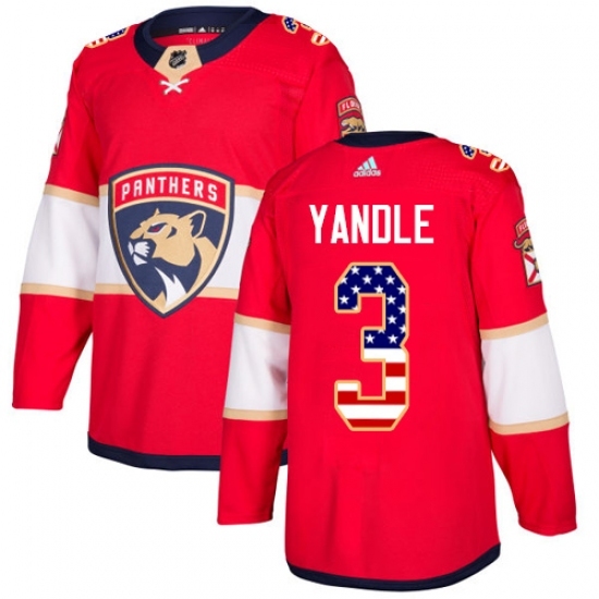 Youth Adidas Florida Panthers #3 Keith Yandle Authentic Red USA Flag Fashion NHL Jersey Youth Adidas Florida Panthers #3 Keith Yandle Authentic Red USA Flag Fashion NHL Jersey