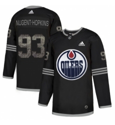 Men's Adidas Edmonton Oilers #93 Ryan Nugent-Hopkins Black Authentic Classic Stitched NHL Jersey