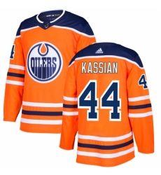 Men's Adidas Edmonton Oilers #44 Zack Kassian Premier Orange Home NHL Jersey