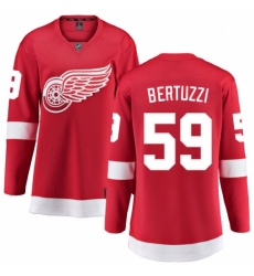 Women's Detroit Red Wings #59 Tyler Bertuzzi Fanatics Branded Red Home Breakaway NHL Jersey
