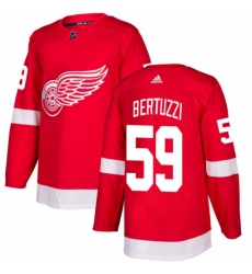Youth Adidas Detroit Red Wings #59 Tyler Bertuzzi Authentic Red Home NHL Jersey