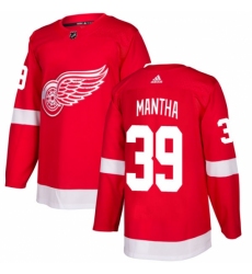 Men's Adidas Detroit Red Wings #39 Anthony Mantha Authentic Red Home NHL Jersey