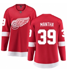Women's Detroit Red Wings #39 Anthony Mantha Fanatics Branded Red Home Breakaway NHL Jersey