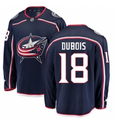 Men's Columbus Blue Jackets #18 Pierre-Luc Dubois Fanatics Branded Navy Blue Home Breakaway NHL Jersey