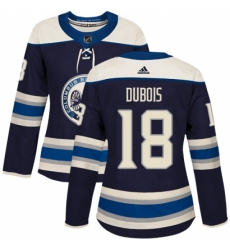 Women's Adidas Columbus Blue Jackets #18 Pierre-Luc Dubois Authentic Navy Blue Alternate NHL Jersey