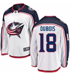 Youth Columbus Blue Jackets #18 Pierre-Luc Dubois Fanatics Branded White Away Breakaway NHL Jersey