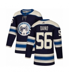 Men's Columbus Blue Jackets #56 Marko Dano Authentic Navy Blue Alternate Hockey Jersey