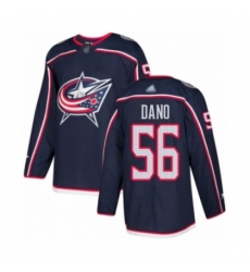 Men's Columbus Blue Jackets #56 Marko Dano Authentic Navy Blue Home Hockey Jersey